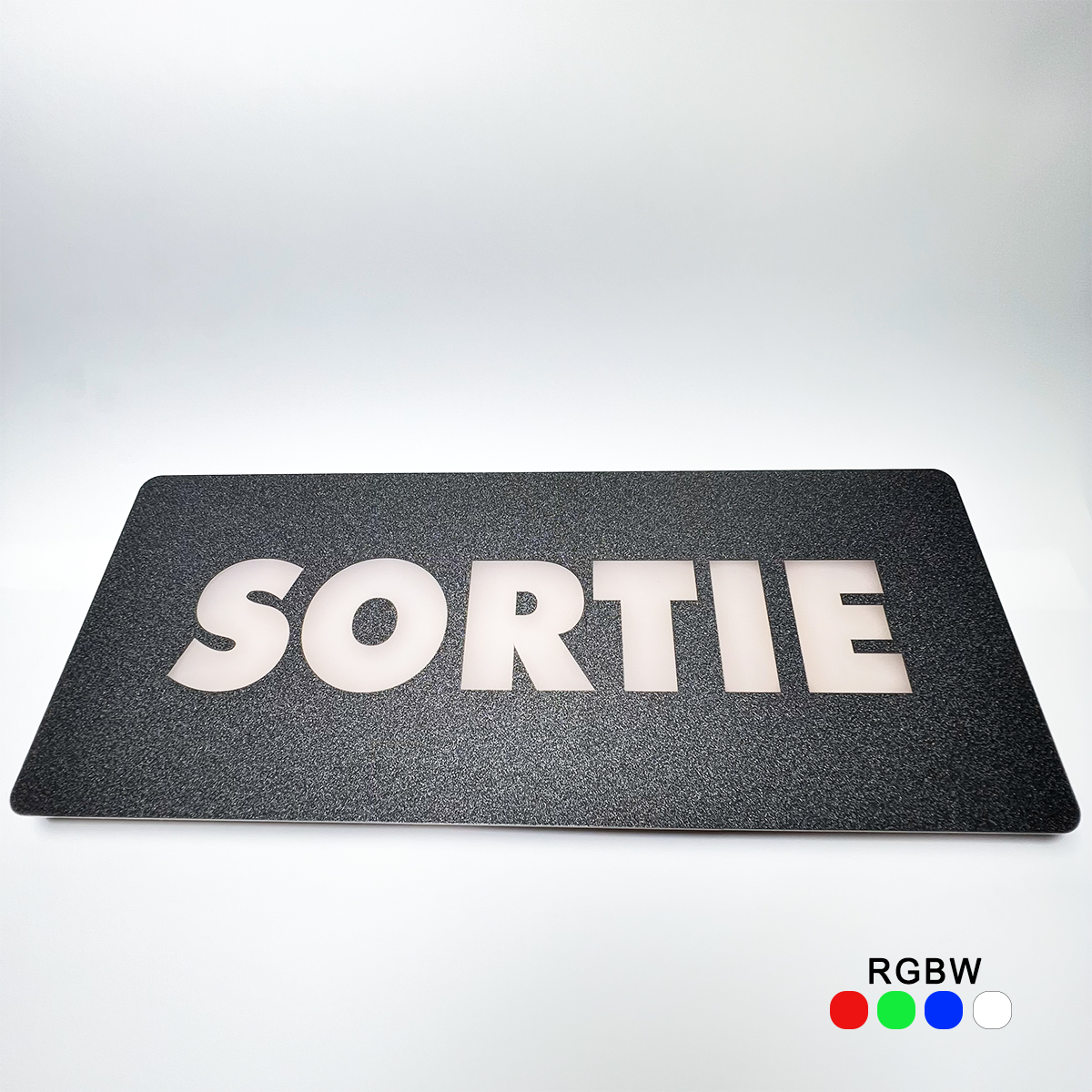 Enseigne Sortie RGBW
