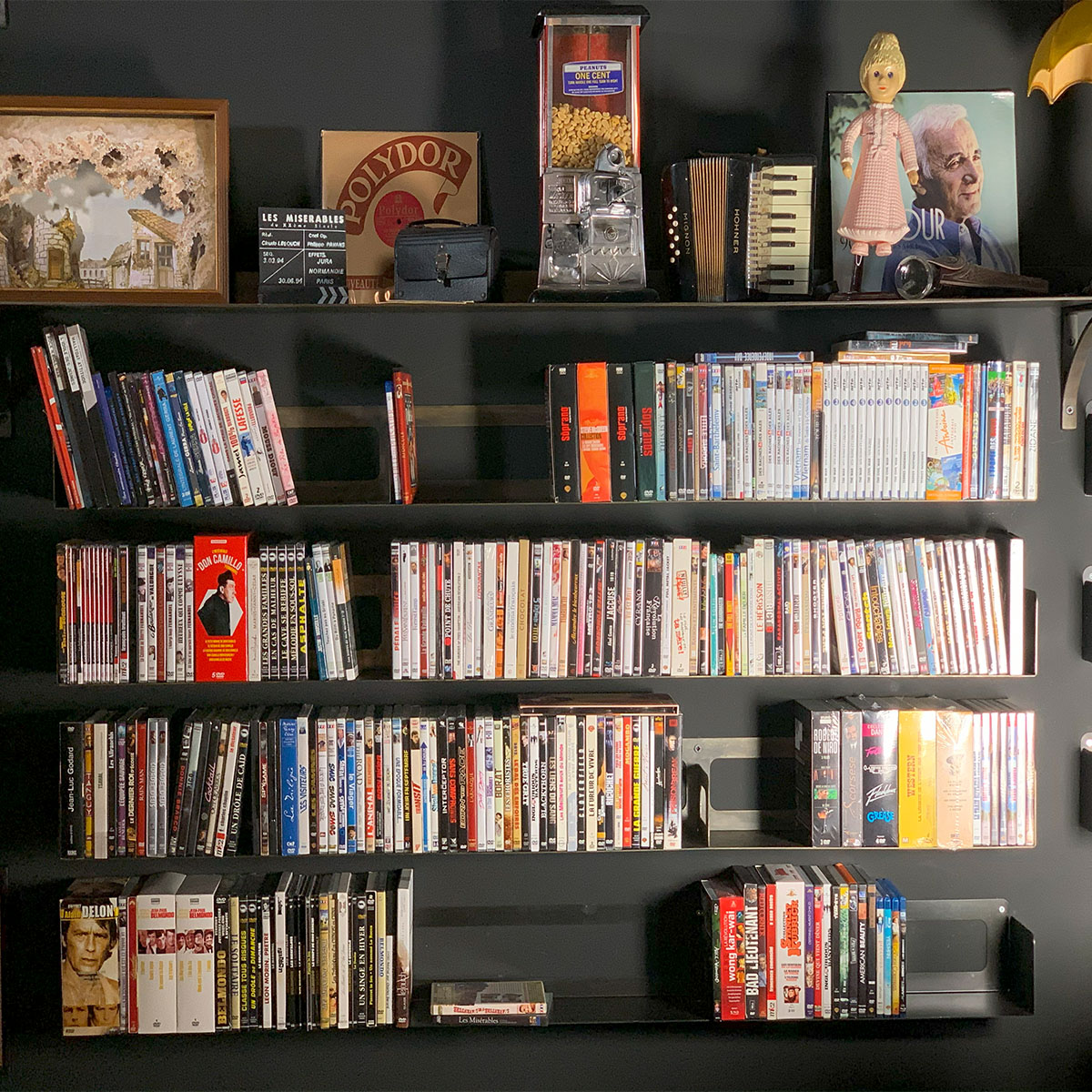 Etagère murale pour Blu Ray DVD CD