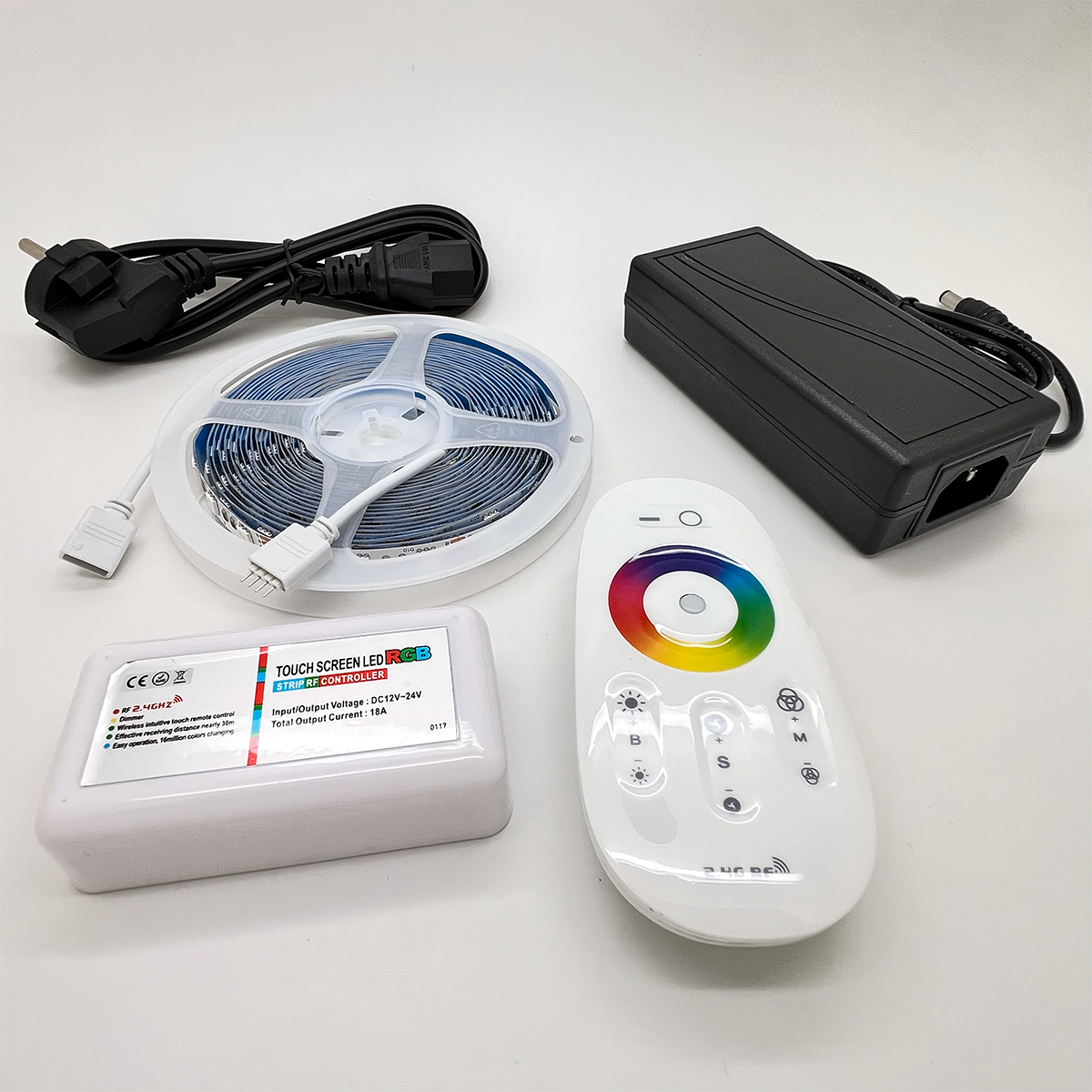 Kit 5 mètres ruban à Leds RGB avec contrôleur et télécommande
