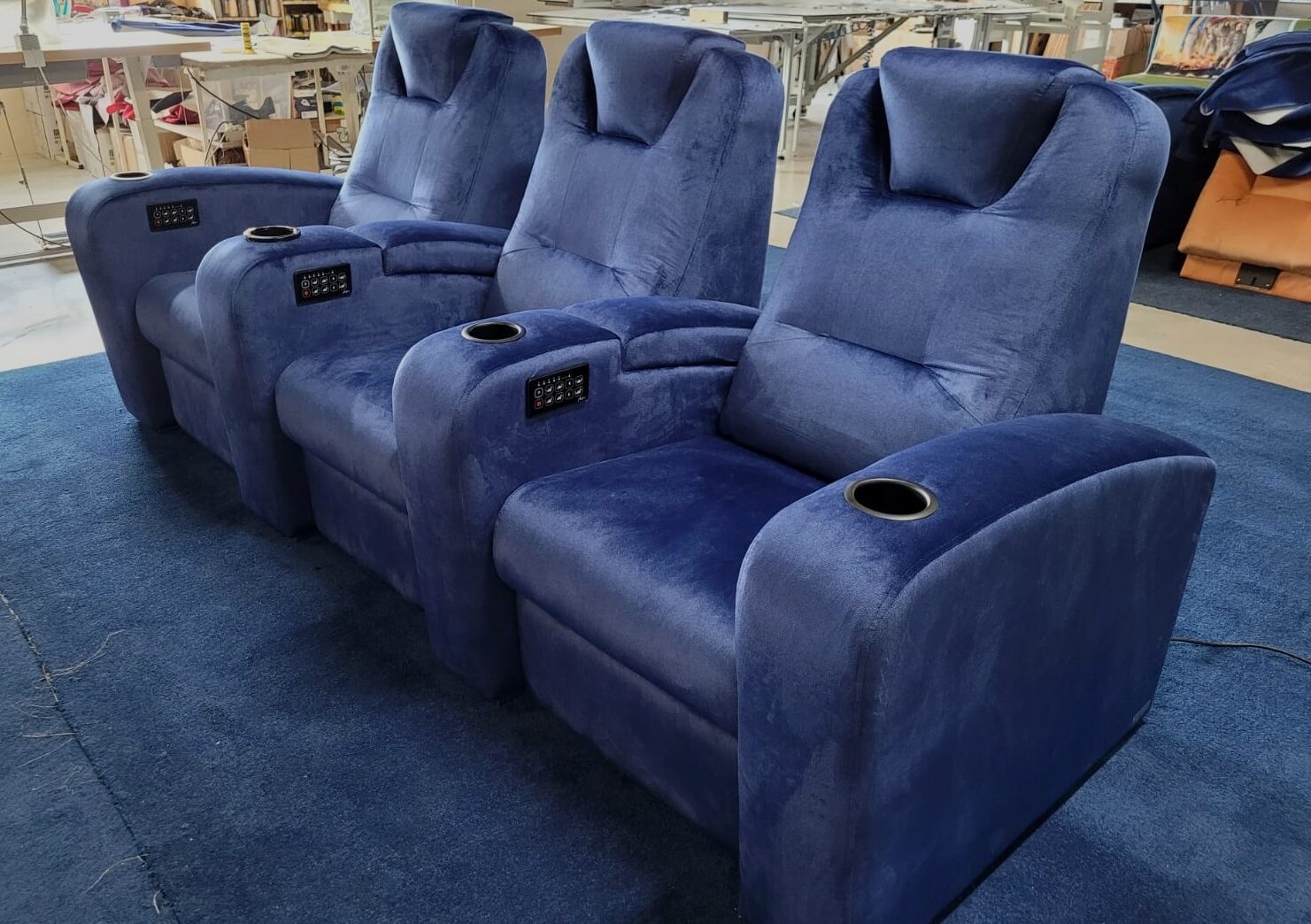 Projet client fauteuils CLUB tissu velours VENEZIA