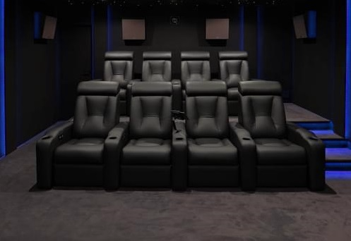 Projet client fauteuils VIP Cuir noir Italien PANAMA