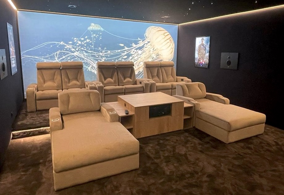 Projet client fauteuils VIP tissu velours VENEZIA