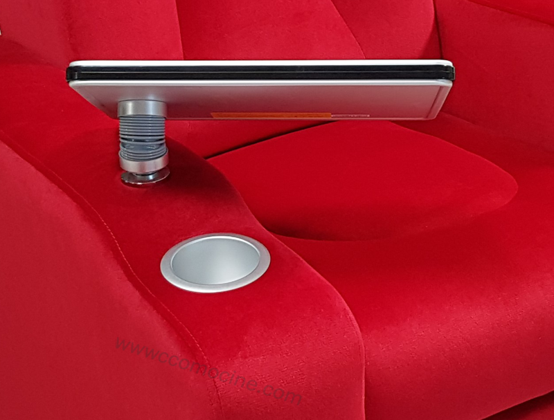 Tablette acier/Aluminium orientable Extractible