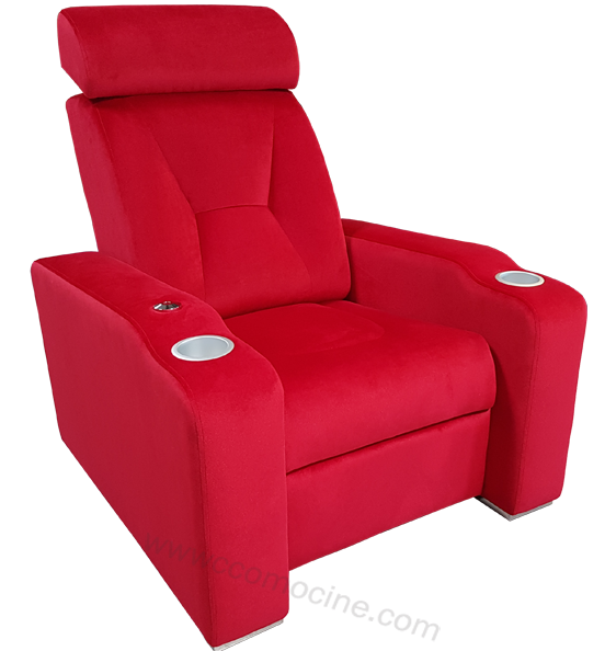 Fauteuil Home Cinéma Motorisé VIP Class PREMIUM / Cuir Lisse Italien Florida