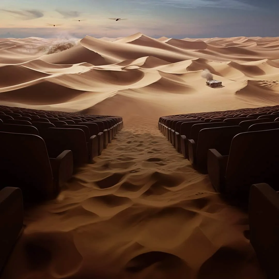Salle de cinéma pour le film DUNE 2
