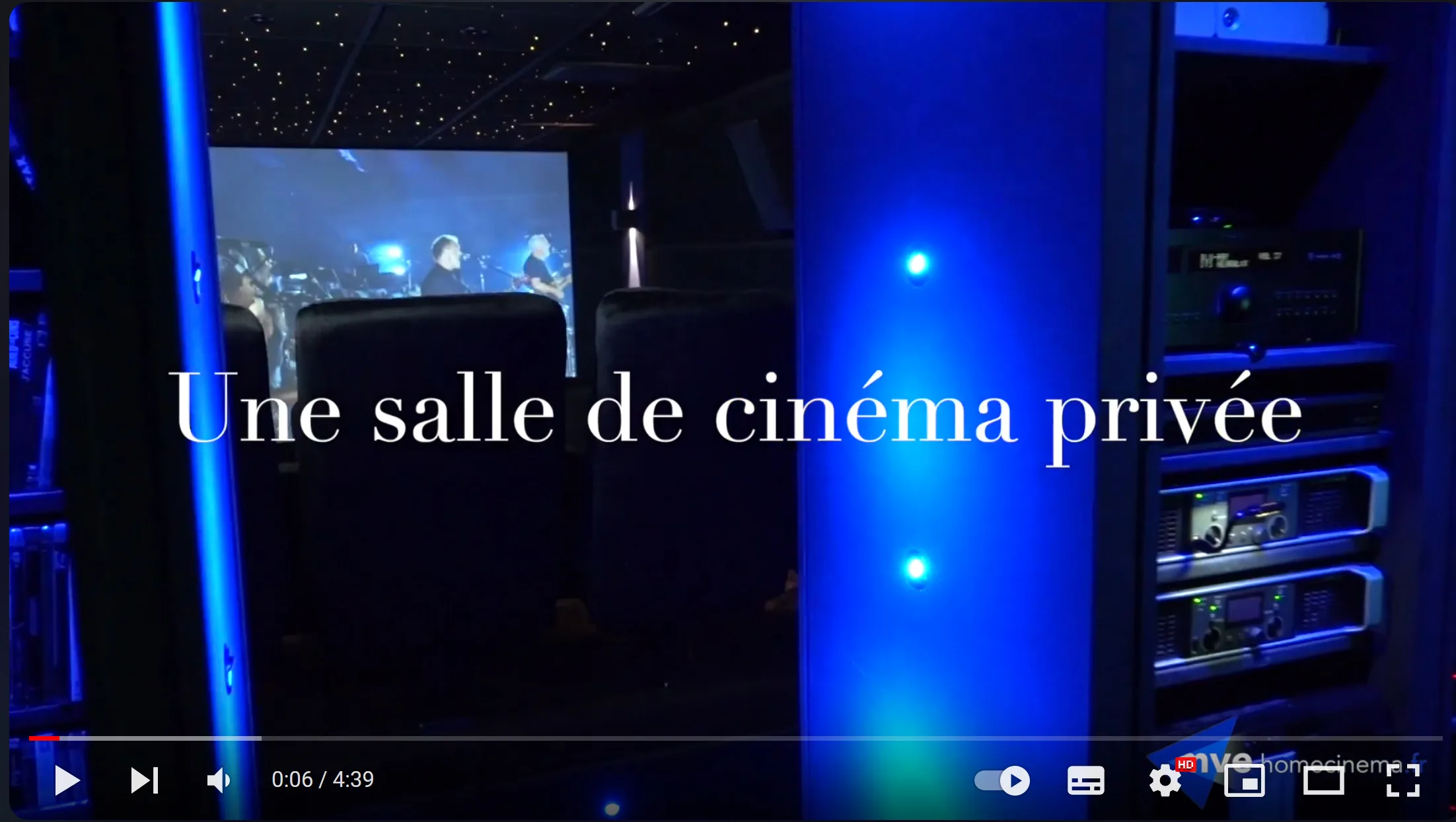 Secrets techniques d’une salle de cinéma privée