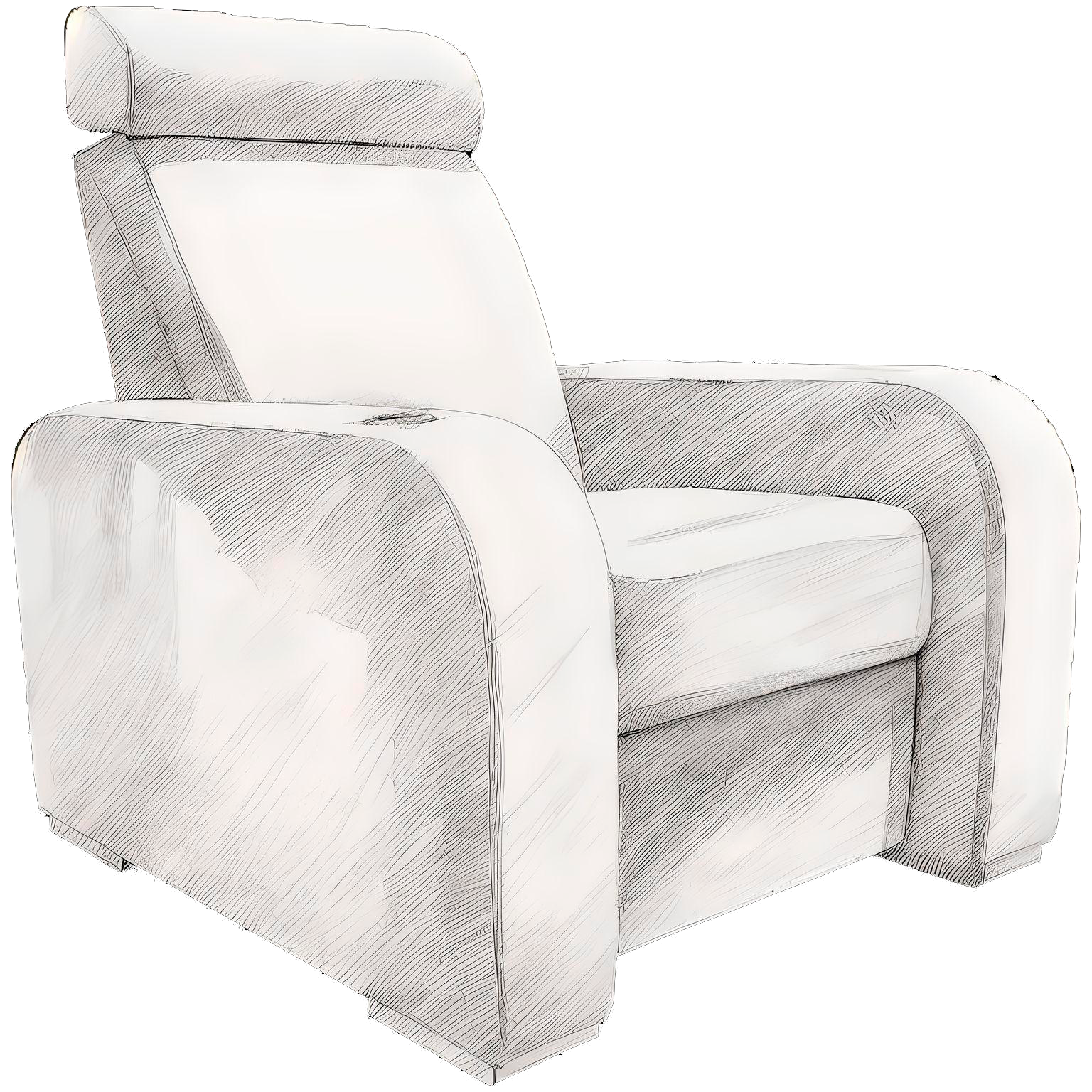 Fauteuil Design Ultra - Dessin technique