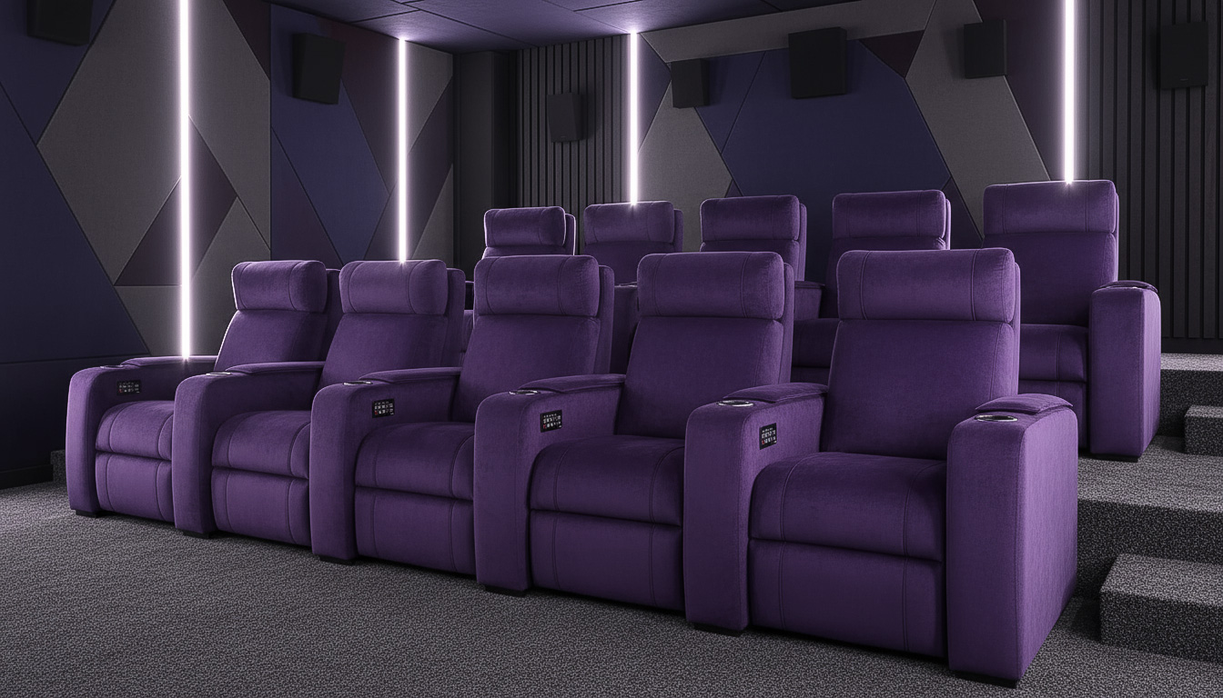 Fauteuils Kosy en salle home cinéma luxueuse