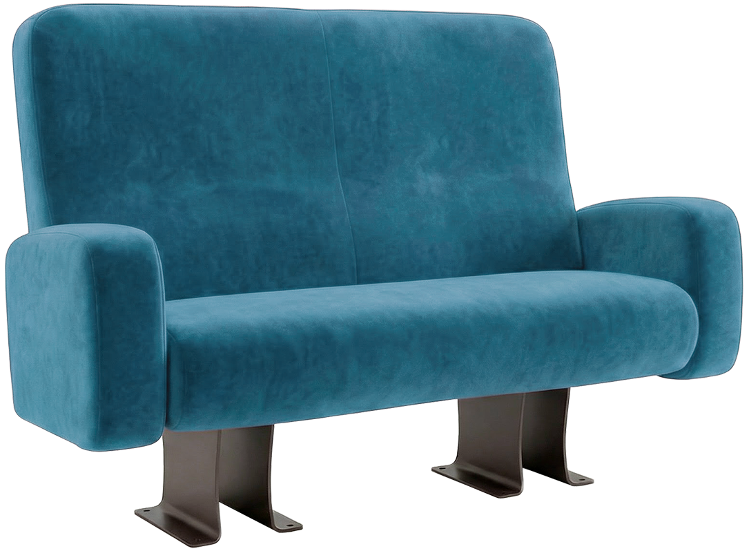 Fauteuil Le Ciné DUO Bleu Canard