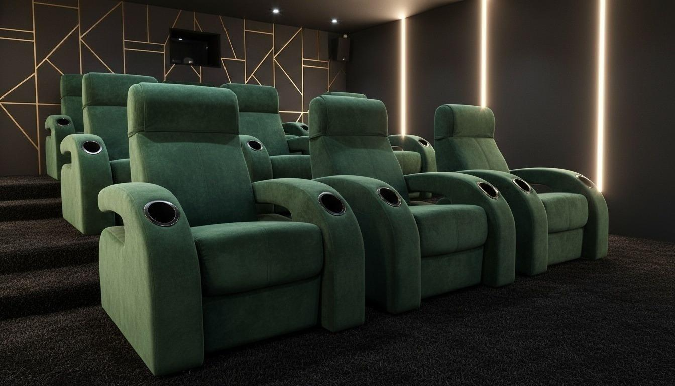 Salle home cinéma avec fauteuils Osmose