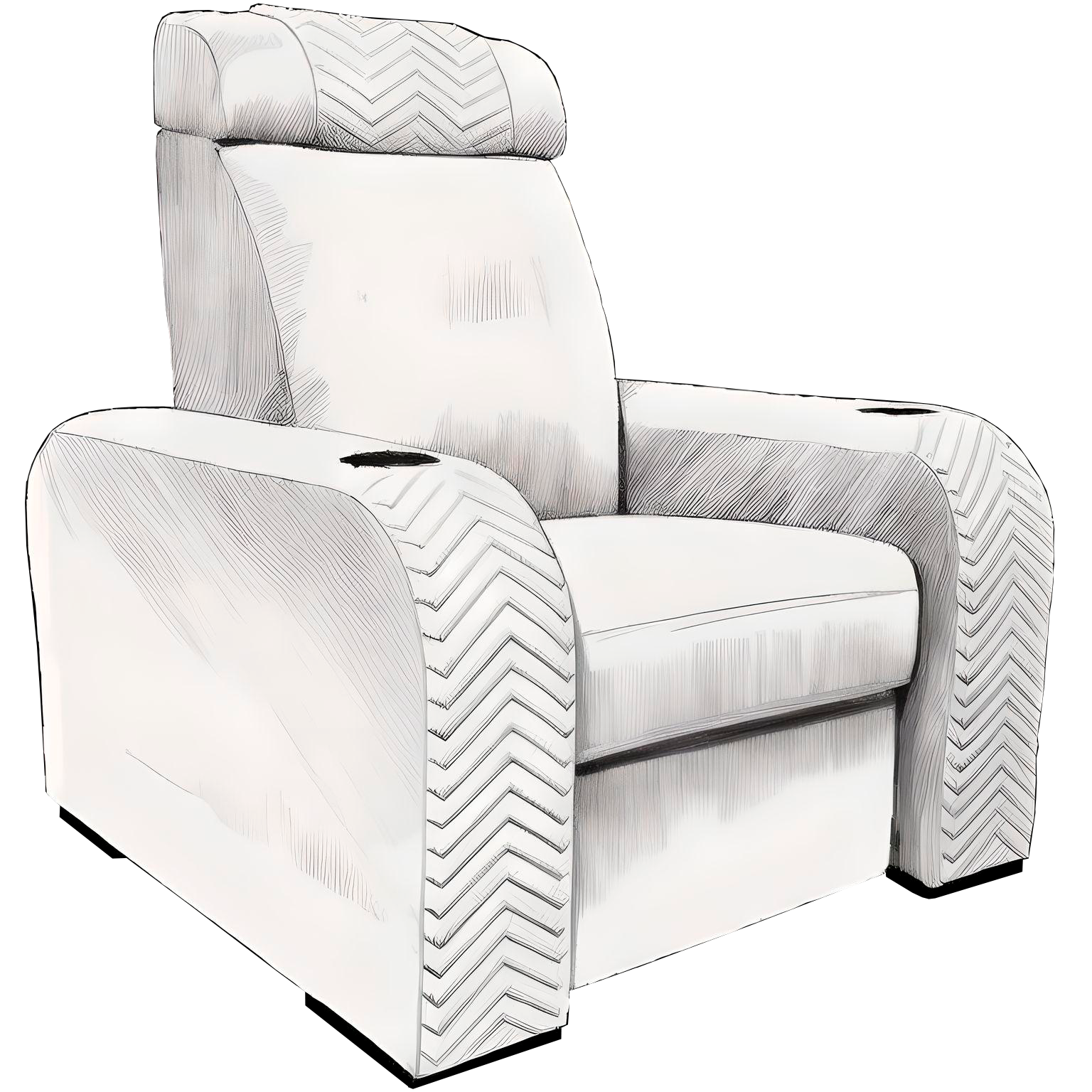 Fauteuil Prestige - Dessin technique
