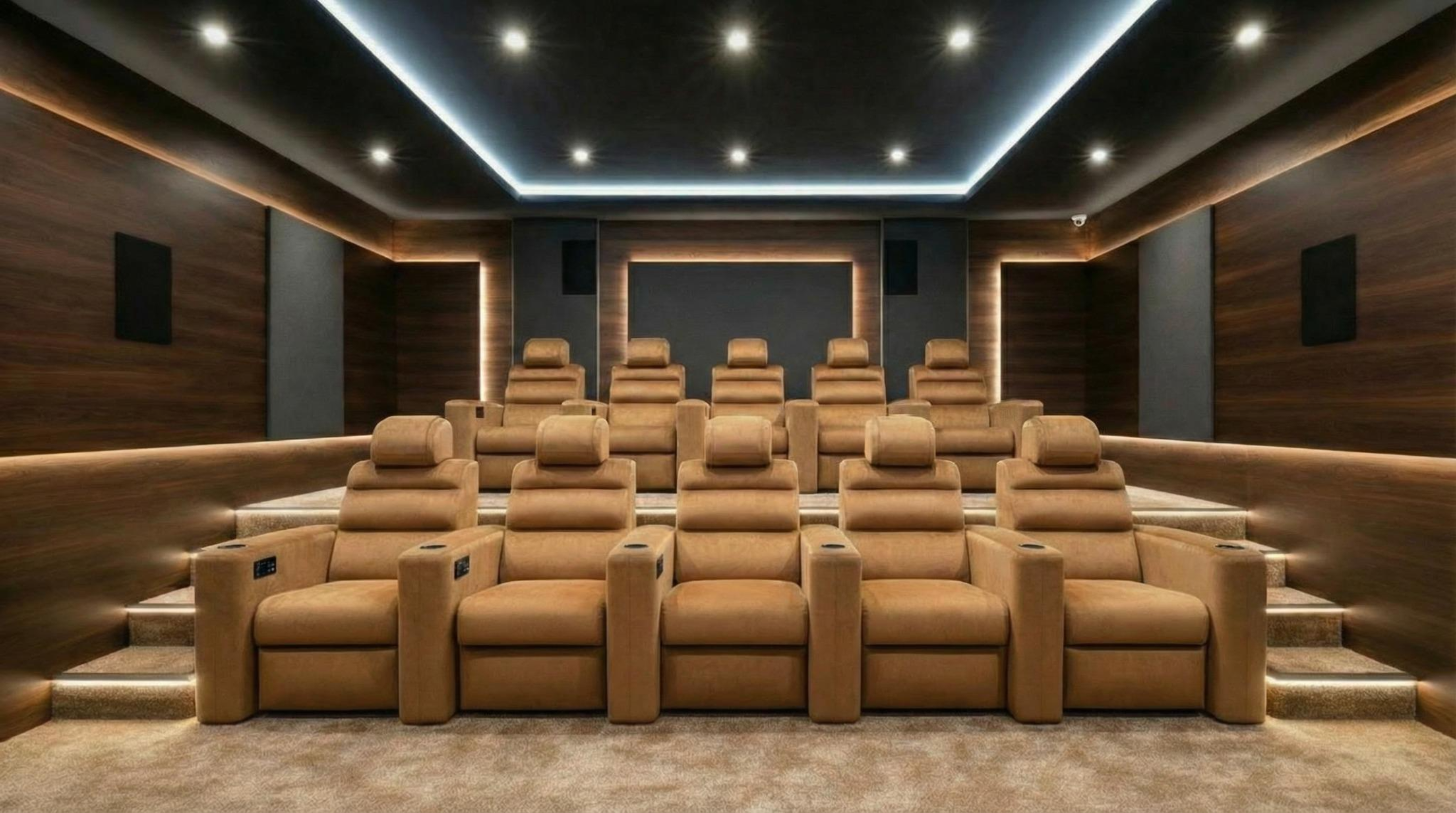 Salle home cinéma avec fauteuils Starship