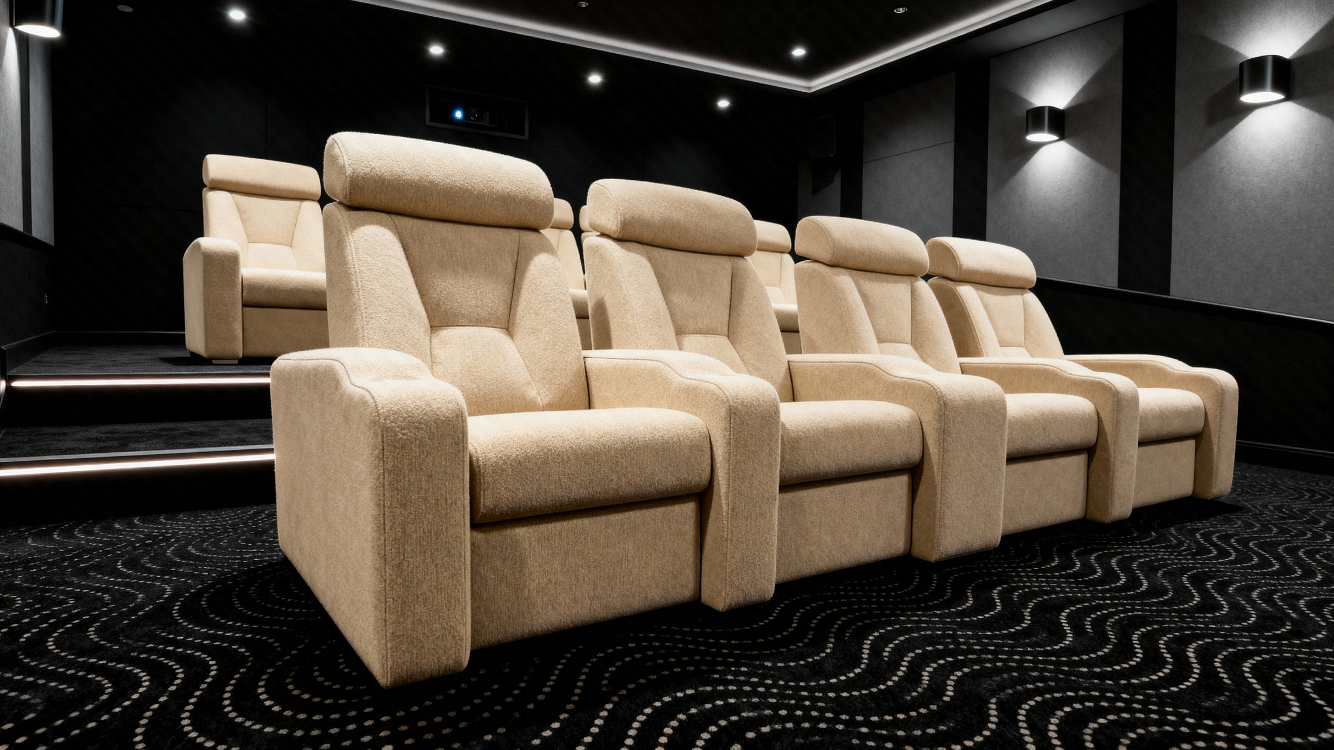 Fauteuils VIP L'ergonomique en salle home cinéma