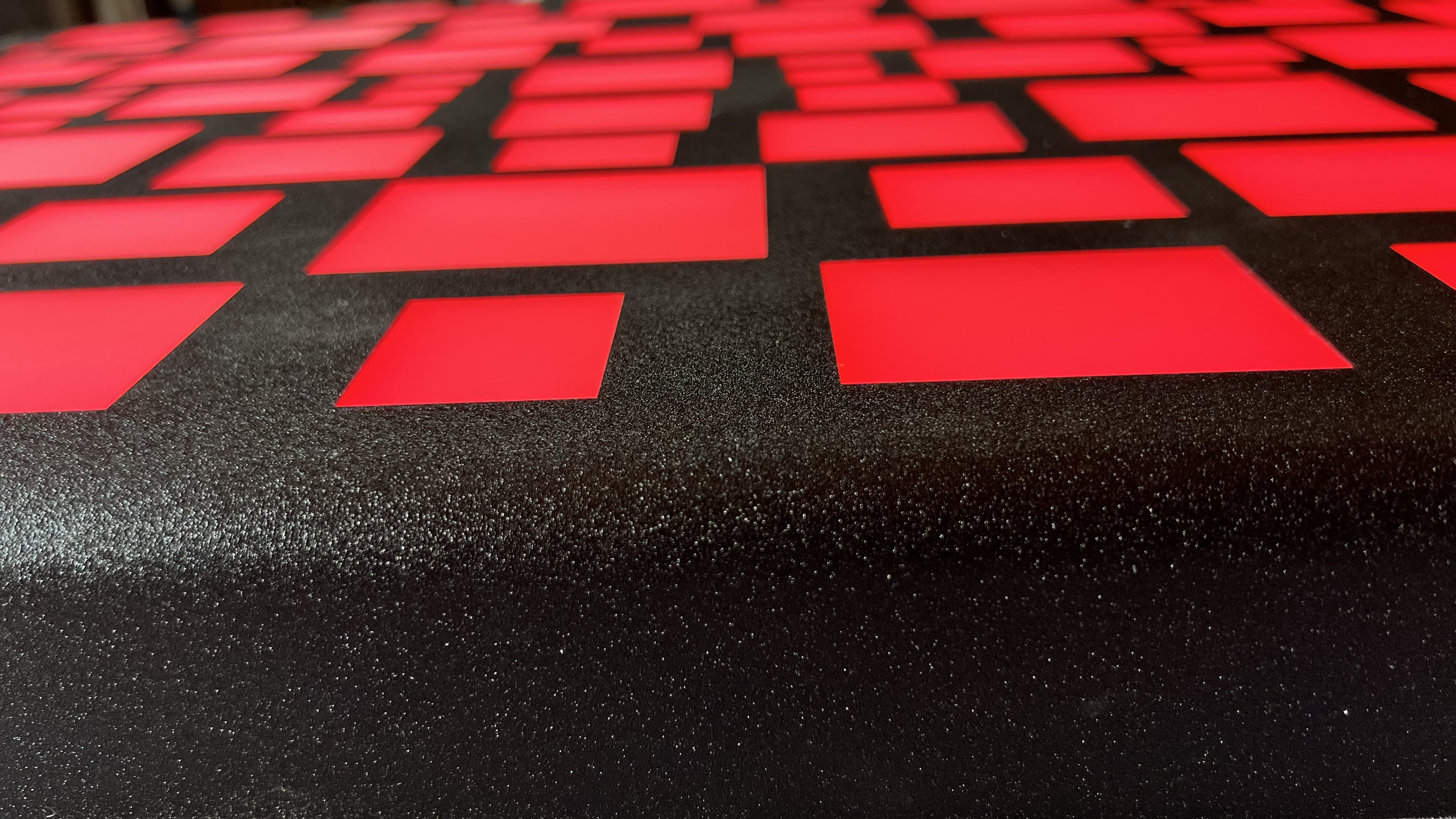 Décors lumineux LED rouge - détail panneau RGBW
